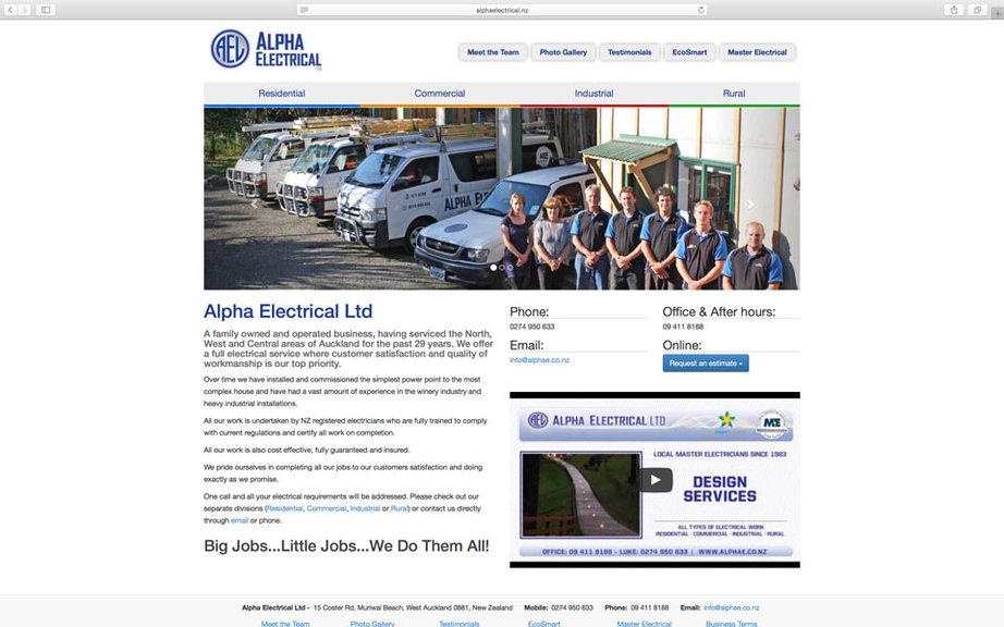 Alpha Electrical Website